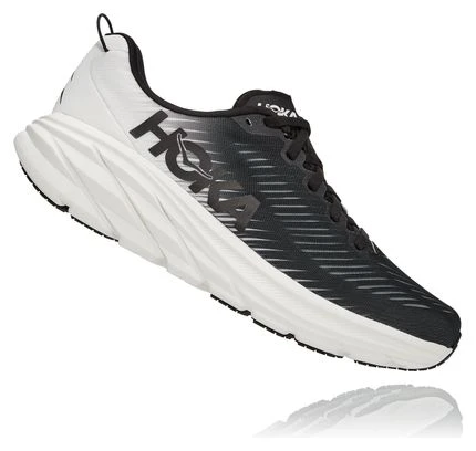 Hoka One One Hoka Rincon 3 Hardloopschoenen Large 2E Zwart Wit Heren 4 Hoka One One Hoka Rincon 3 Hardloopschoenen Large 2E Zwart Wit Heren - Afbeelding 2
