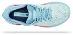 Women's Hoka One One Clifton 8 Blue White Red Running Shoes -Hoka One One 217749461a78e8e38c500.81905487