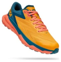 Hoka One One Zinal Trail Schoenen Oranje Blauw Vrouw