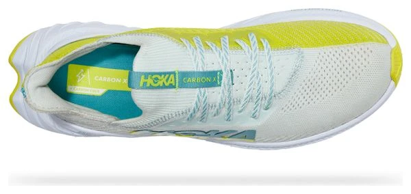 Hoka One One Carbon X 3 Running Shoes White Yellow 7 Hoka One One Carbon X 3 Running Shoes White Yellow - Afbeelding 5