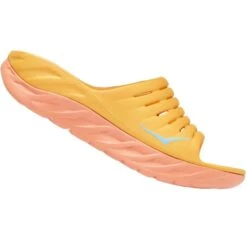 HOKA ONE ONE ORA RECOVERY SLIDE 2 W AMBER YELLOW/SHELL CORAL 22 -Hoka One One 9 110343 ora recovery slide 2 w amber yellow shell coral 1134527 aysc 04