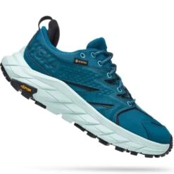HOKA ONE ONE W ANACAPA LOW GORE-TEX BLACK/BLUE GLASS 22 -Hoka One One 9 111766 w anacapa low gtx black blue glass 1119373 bcbgl 04