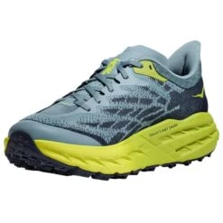 HOKA ONE ONE SPEEDGOAT 5 WIDE STONE BLUE/DARK CITRON 23 -Hoka One One 9 123929 speedgoat 5 wide stone blue dark citron 1123159 sbdct 04