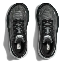 HOKA ONE ONE CLIFTON 9 YOUTH BLACK/WHITE 23 -Hoka One One 9 125858 clifton 9 youth black white 1131170 bwht 06