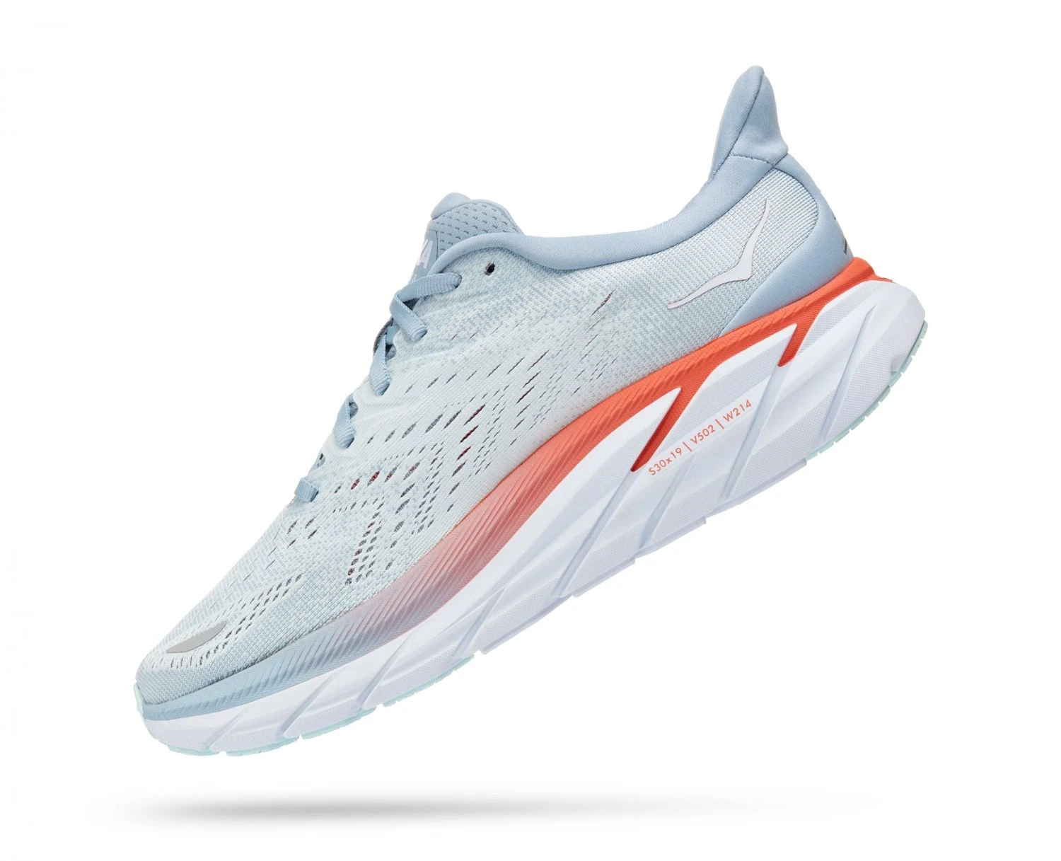 Hoka One One Hoka Clifton 8 Wide Hardloopschoenen Lichtblauw Dames 4 Hoka One One Hoka Clifton 8 Wide Hardloopschoenen Lichtblauw Dames - Afbeelding 2