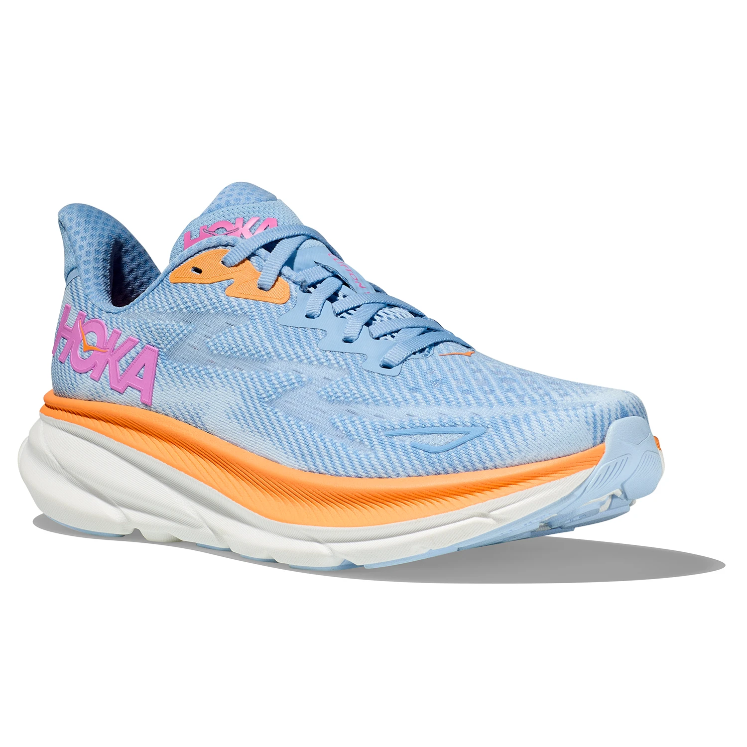 Hoka One One Hoka Clifton 9 Hardloopschoenen Blauw/oranje Dames 9 Hoka One One Hoka Clifton 9 Hardloopschoenen Blauw/oranje Dames - Afbeelding 7